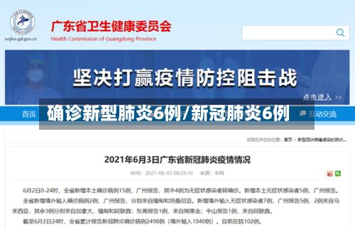 确诊新型肺炎6例/新冠肺炎6例-第3张图片