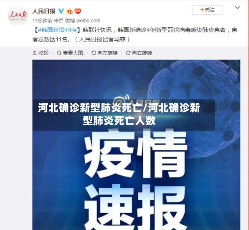 河北确诊新型肺炎死亡/河北确诊新型肺炎死亡人数-第2张图片